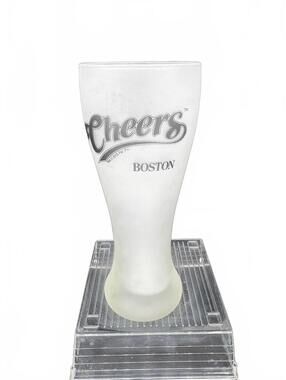 Vintage 2005 Cheers Boston Frosted Beer Glass Paramount Pictures Licensed